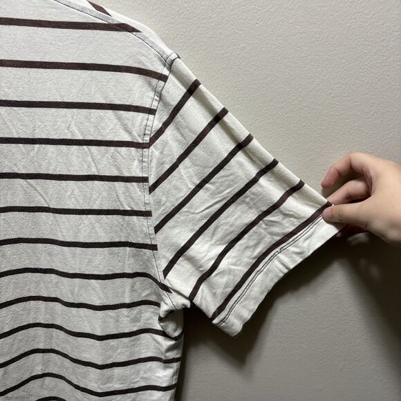 lululemon athletica Black and White Striped Polo Shirt - Picture 7 of 14